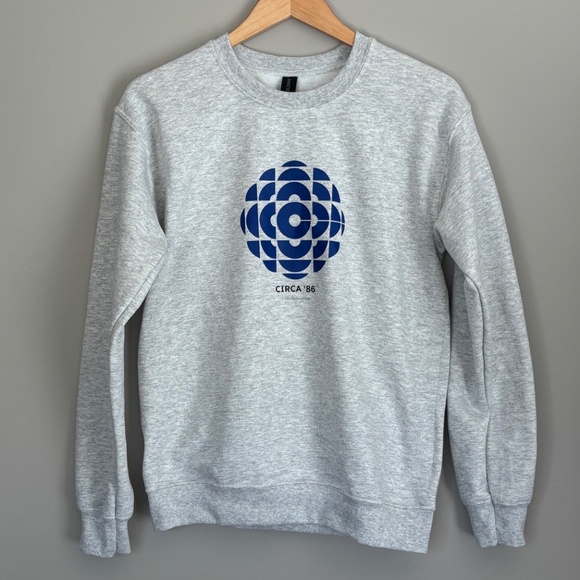 NWOT CBC 1986 Retro Logo Crewneck Sweatshirt in Light Grey | Size S - Picture 4 of 9